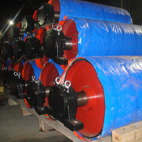 Шкив ромбовидной формы ленточного конвейера на большие расстояния резиновый отстающий